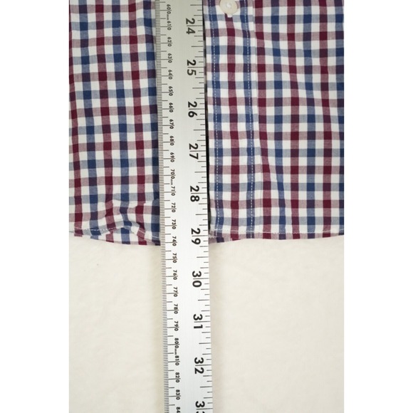 J‎ Crew Button Down Slim Shirt Men Large Plaid Long Sleeve %100 Cotton - Picture 8 of 9
